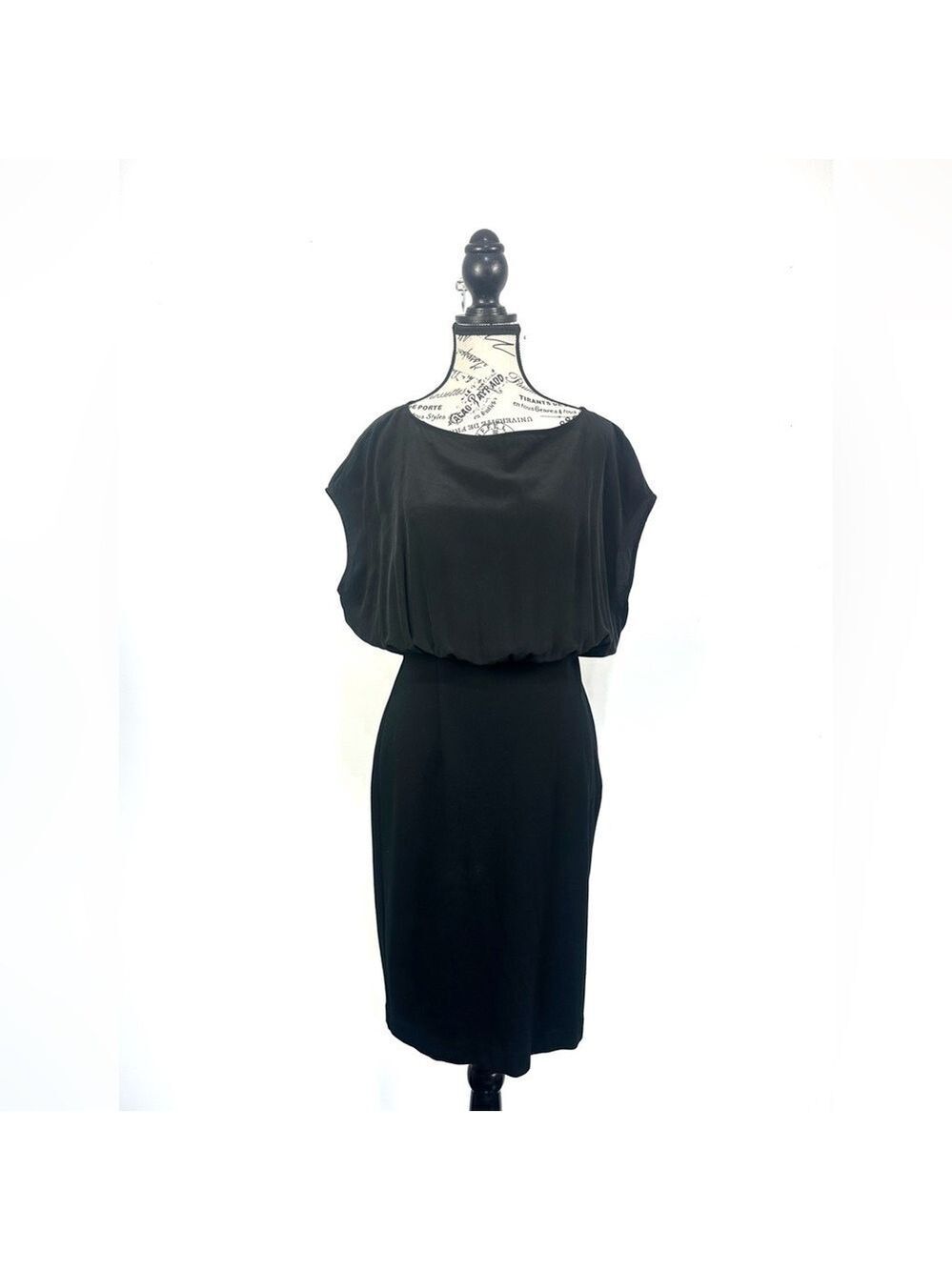 COS Boat Neck Dress in Black Sz Small